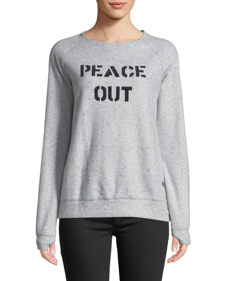 Peace Out Crewneck Fleece
