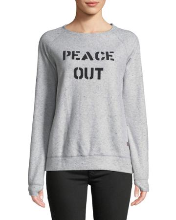 Peace Out Crewneck Fleece