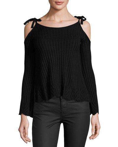 Tie-shoulder Ribbed