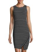 Sleeveless Striped Jersey Dress