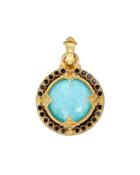 Old World Heraldry Turquoise Doublet Pendant Enhancer W/