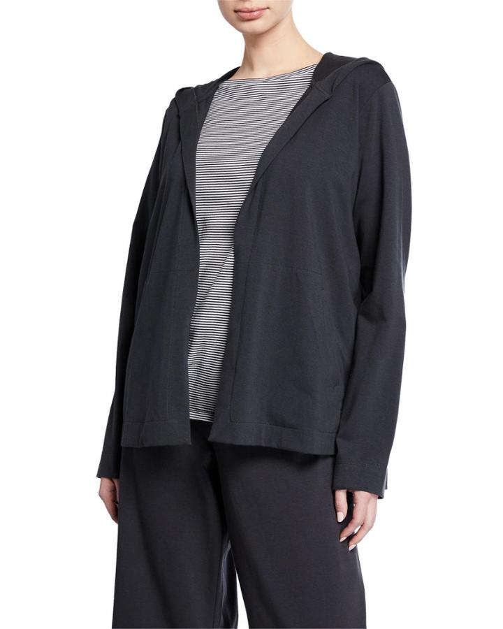 Stretch Jersey Hooded Jacket