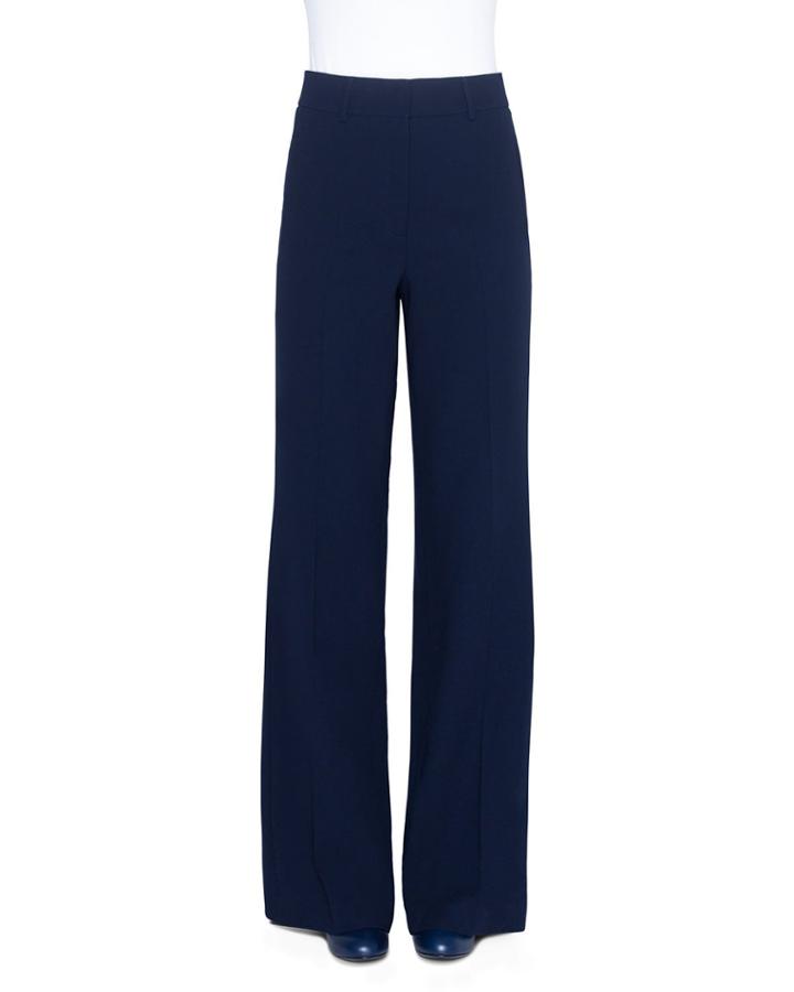 Flore Wide-leg Double-face Wool Pants