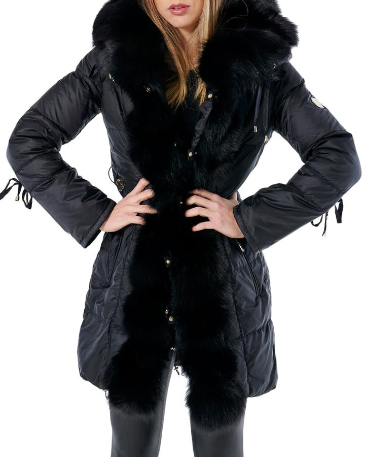 Apres Ski Jacket With Fox Fur Tuxedo