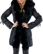 Apres Ski Jacket With Fox Fur Tuxedo