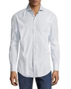 Men's Slim-fit Double-stripe Sport Shirt,
