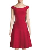 Alyse Buckle-side Bandage Dress