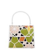 Lily Crocodile Patchwork Mini Top-handle Bag