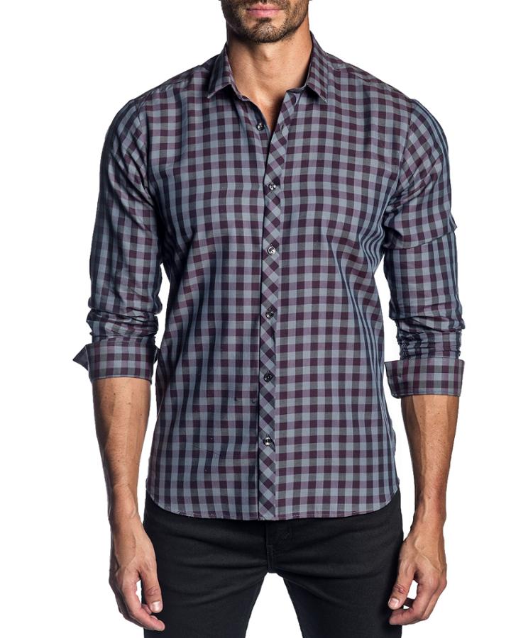 Men's Semi-fitted Micro Check