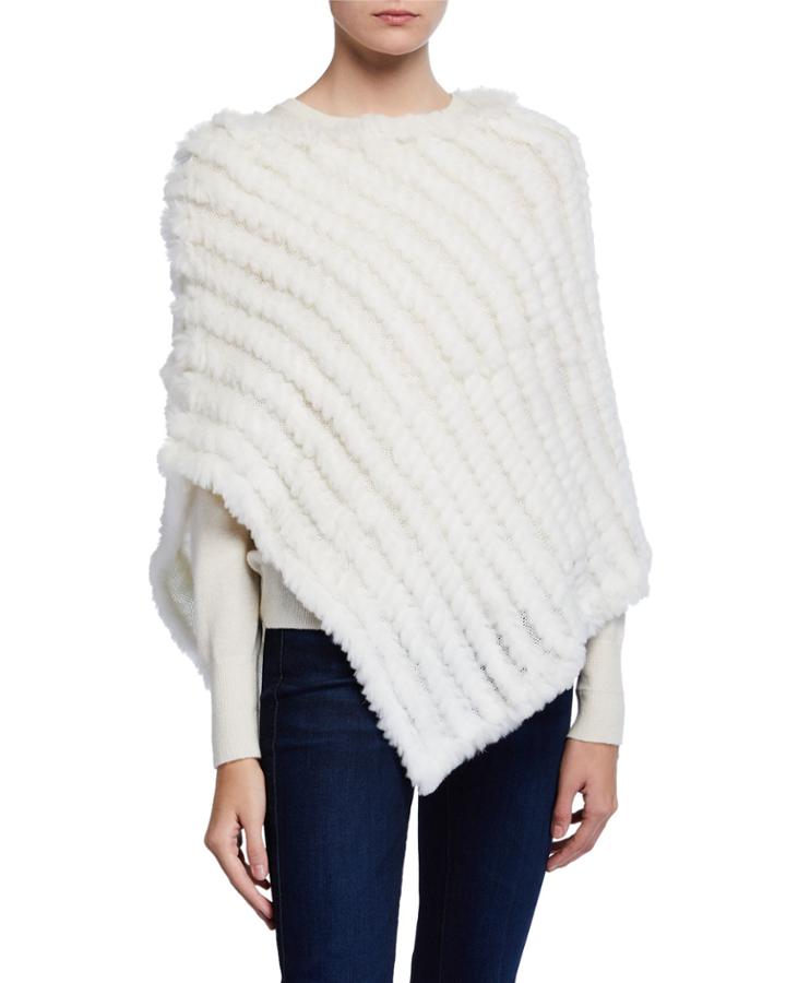 Faux Fur Poncho