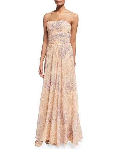 Strapless Corset Gown, Nude