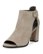 Open-door Suede Sandal,
