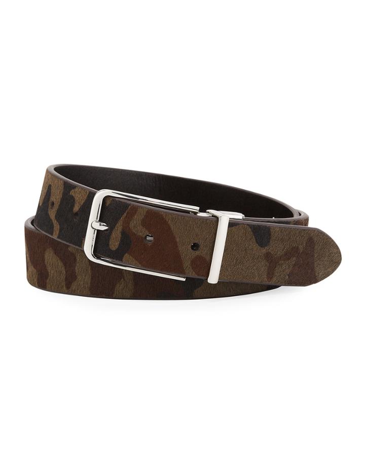 Men's Camo-print Cowhide &