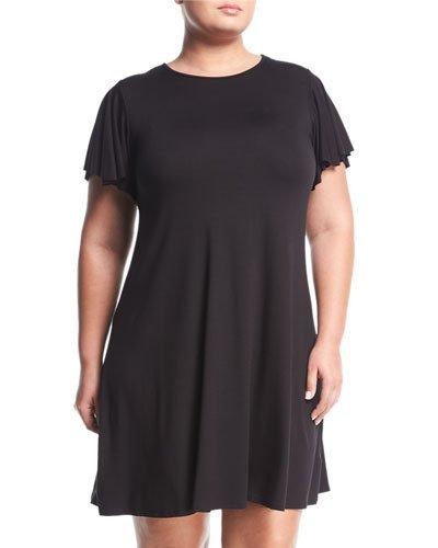 Easy Flounce Knit Dress,