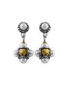 Konstantino Silver & 18k Multi-pearl Cross Drop Earrings, Women's, White