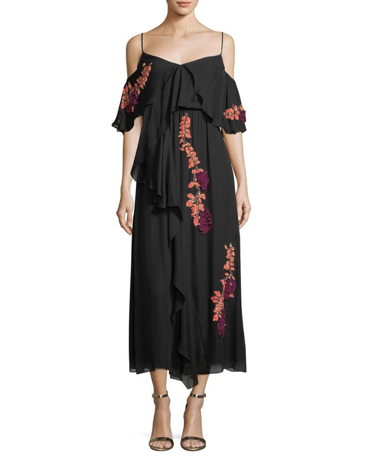 Lorena Wisteria Sequins Sleeveless Draped