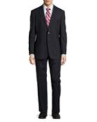 Hugo Boss Pasolini/movie Wool-blend Two-piece Suit W/pinstripe Print, Navy, Men's,