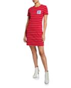 Striped Pocket T-shirt Dress