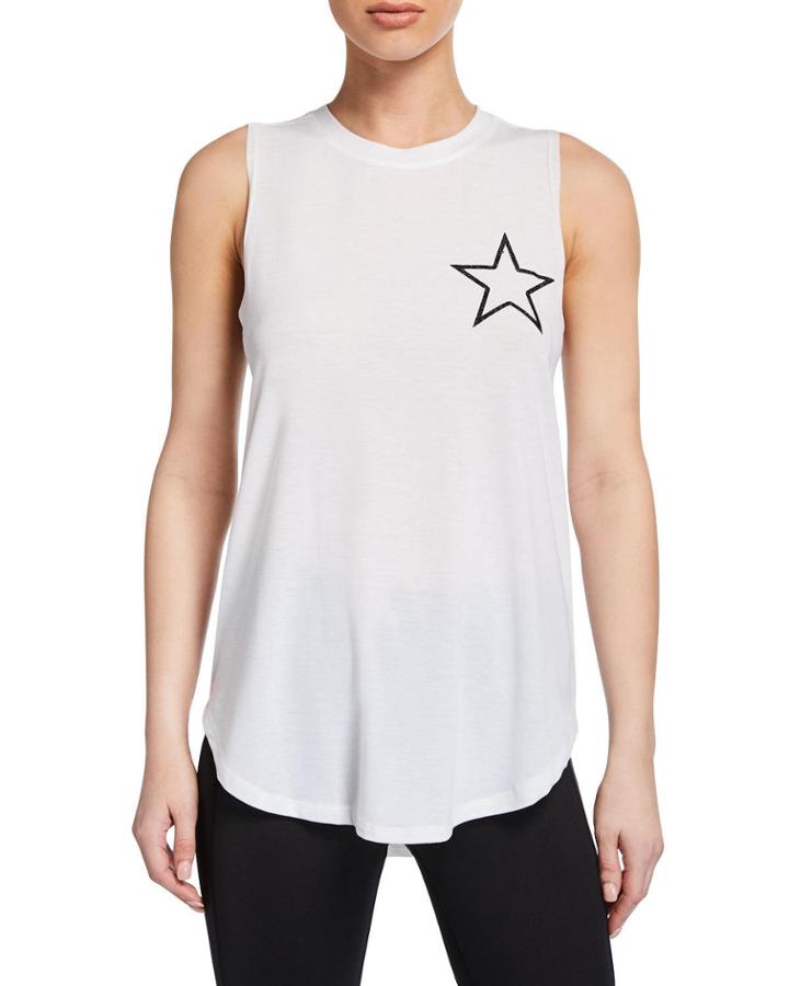 Ride With Me Star-print Muscle Tank Top