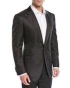 Tonal Jacquard Silk Dinner Jacket