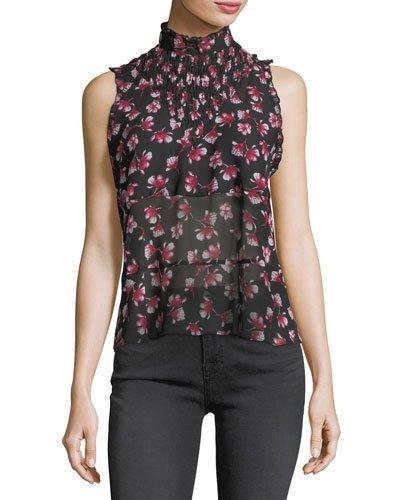 Freya Smocked-yoke Top