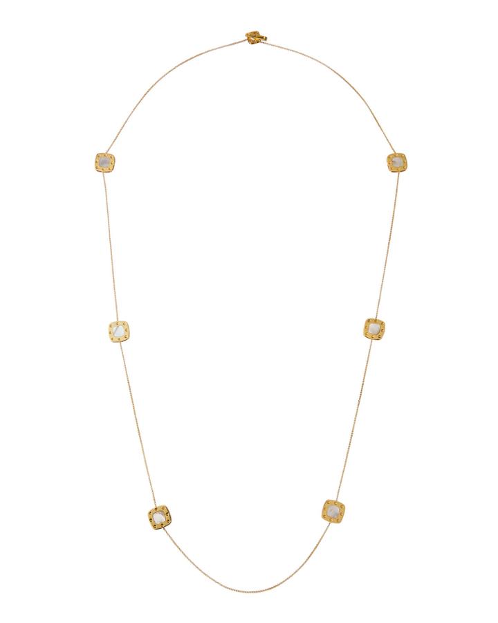 18k Pois Moi Mother-of-pearl 7-square Necklace
