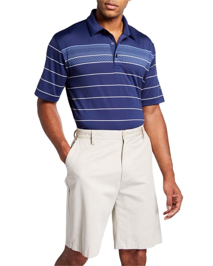 Men's Engineered Jacquard Polo