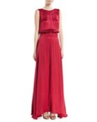 Satin V-back Sleeveless