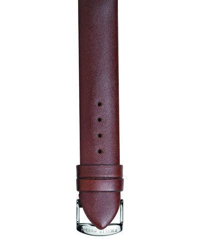 18mm Calfskin Watch Strap, Chocolate