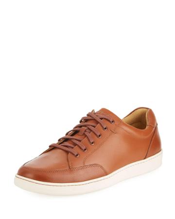 Men's Sagan Ii Leather Platform Sneakers, Brown