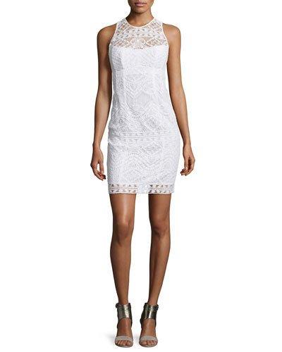 Sleeveless Lace Illusion