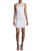 Sleeveless Lace Illusion