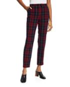 Plaid Fitted Pants