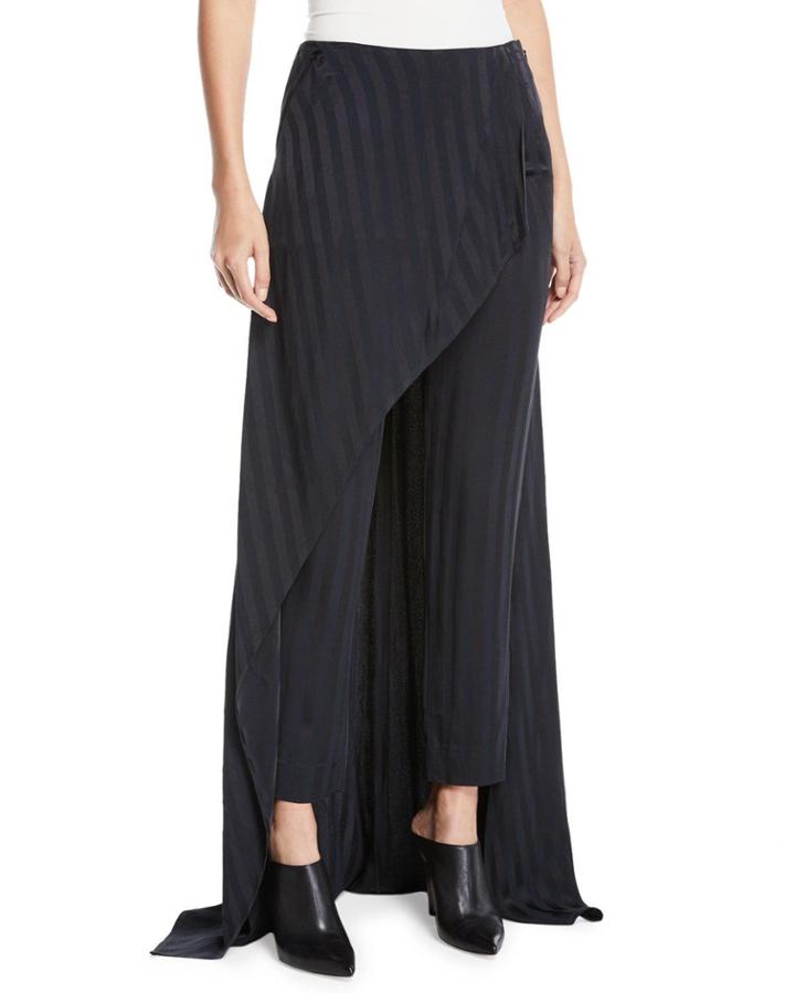 Slim-leg Striped Slim-leg Pants With