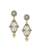 Iridescent Crystal Marquise Drop Earrings
