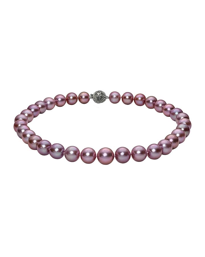 14k White Gold Pink Pearl