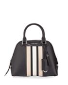 Clara Leather Striped Dome