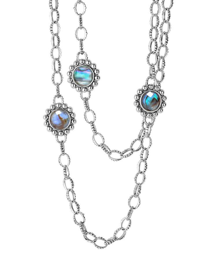 Silver Maya Abalone Chain
