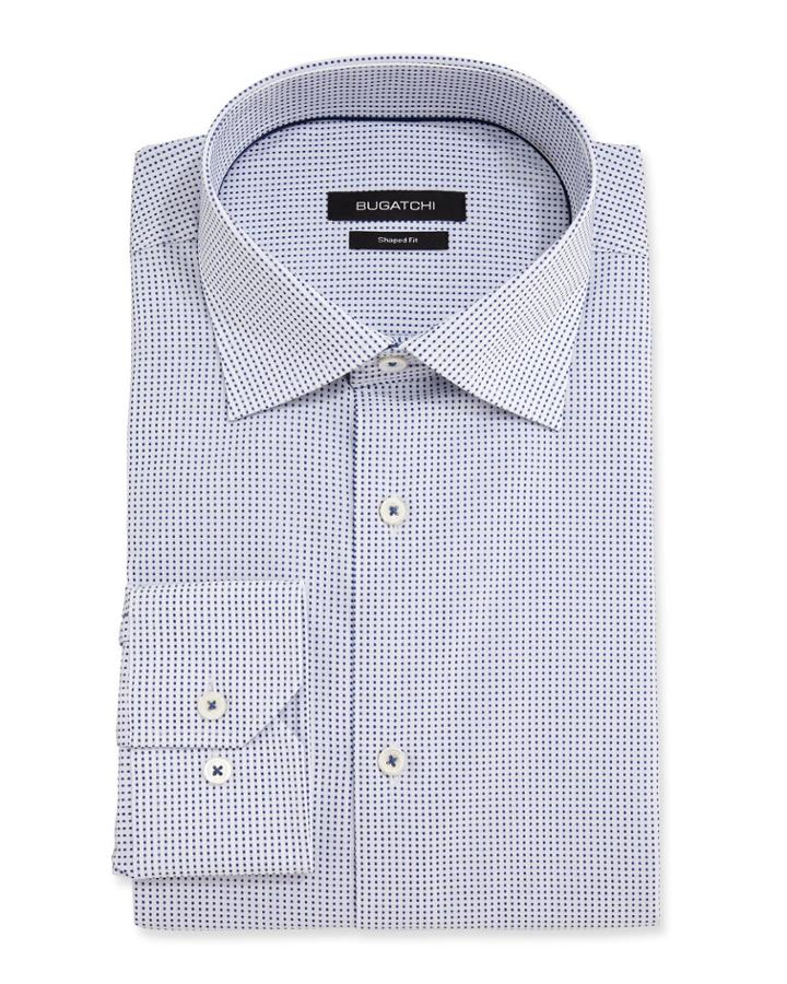 Men's Shaped-fit Dotted Dress