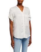Treasure That Shirt Linen-blend Top