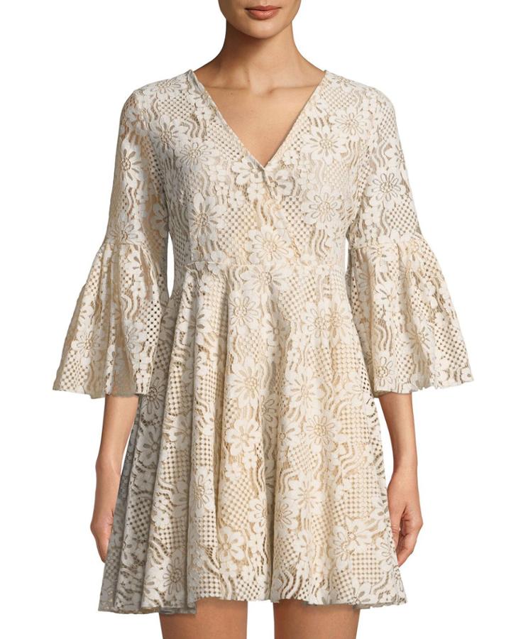 Lace V-neck