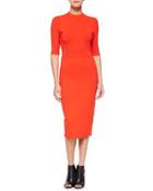 Scoppa Cutout-back Sheath Dress, Rouge