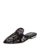 Willis Pointed Sequined Velvet