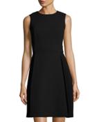 Dorian Wool-blend Dress, Black