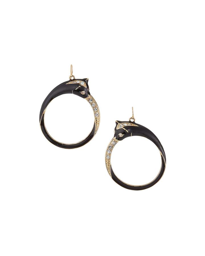 Panther Hoop Earrings