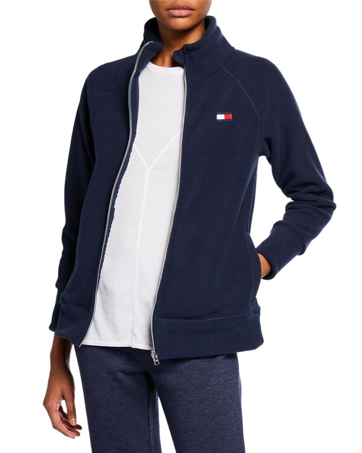 Stand-collar Polar Fleece Jacket