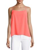 Split-back High-low Tank, Coral