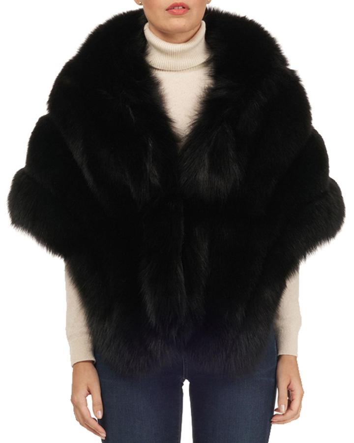 Fox Fur Stole W/leather