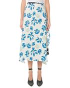 Beymar Mixed-floral Faux-wrap