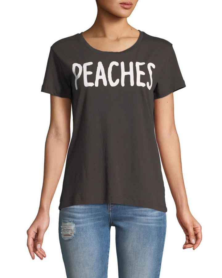Peaches Crewneck Graphic Tee
